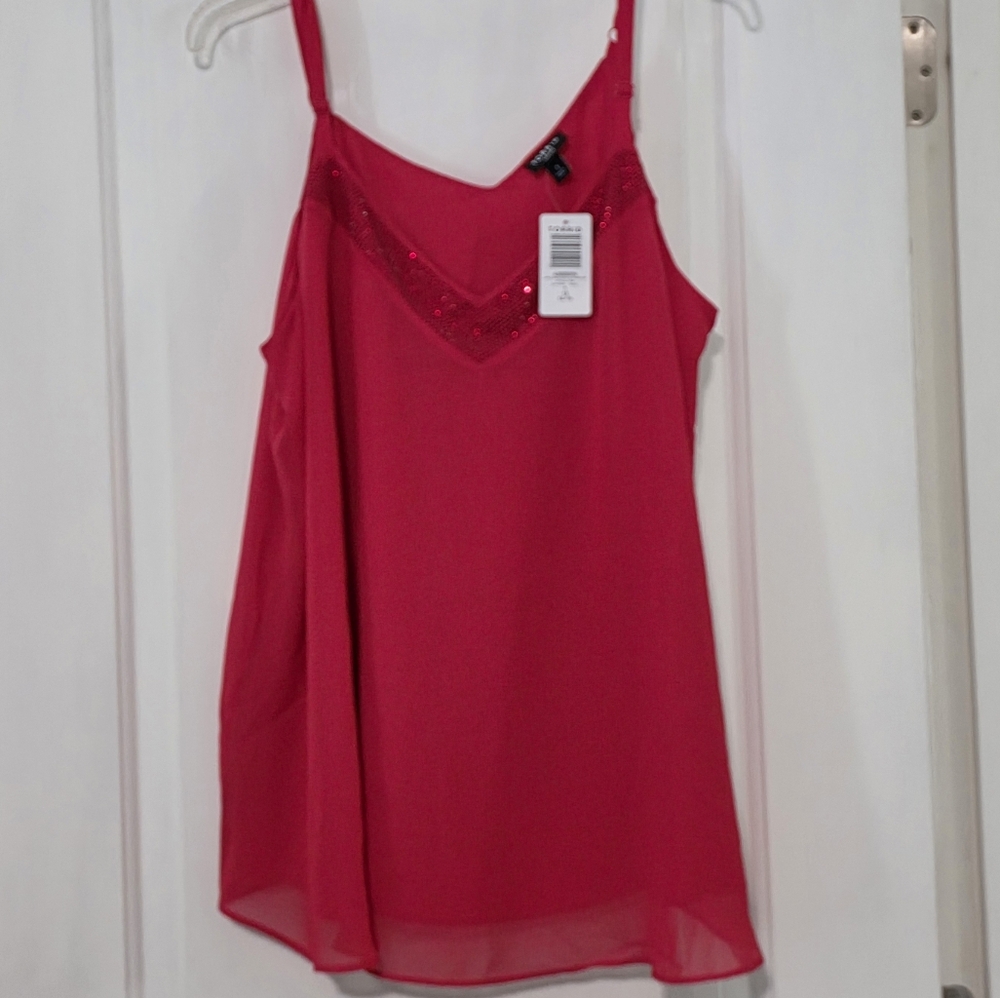 Elegant Pink Sleeveless Top